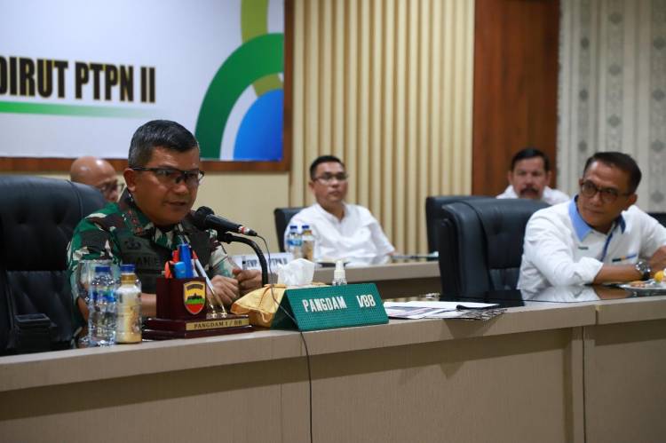 Mayjen TNI Achmad Daniel Chardin Terima Audensi Pimpinan PTPN II