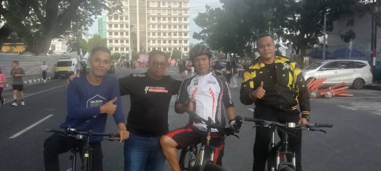 Car Free Day Lapangan Merdeka Medan Menjadi Distinasi Olahraga