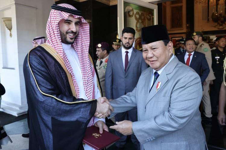 Menhan Prabowo Terima Kunjungan Resmi Menhan Arab Saudi