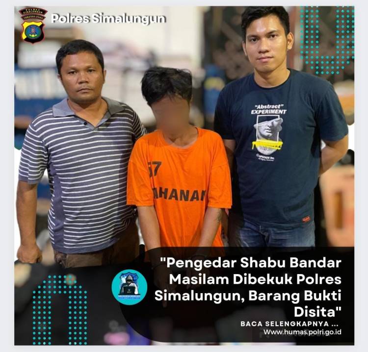 Pengedar Sabu Bandar Masilam Dibekuk Polres Simalungun, Barang Bukti Disita
