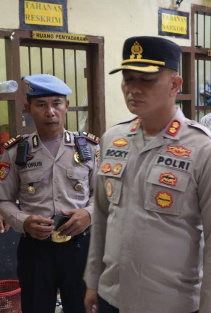 Jaga Kebersihan Dan Check Kondisi Ruang Tahanan " Pesan Kapolres Asahan"