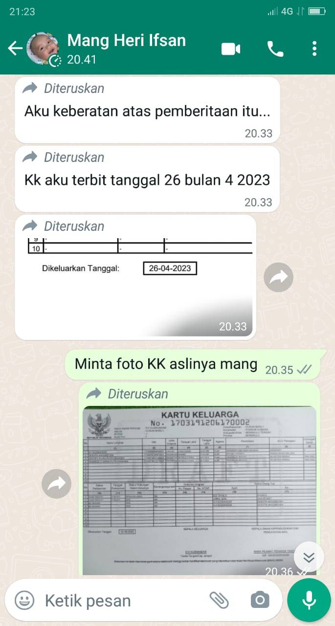 Soal KK Beredar Di Medsos, Ini Klarifikasi Evi Kusnandar