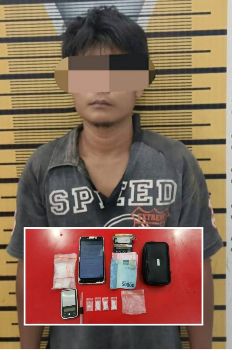 Kuncung Kepergok Simpan Sabu di Tumpukan Goni