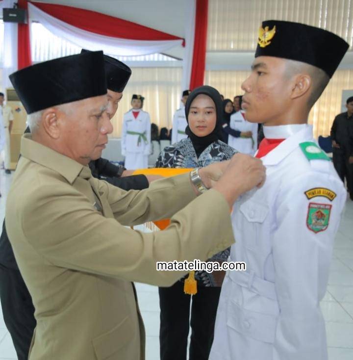 Pasukan Pengibar Bendera Pusaka Kabupaten Asahan Tahun 2023 Dikukuhkan