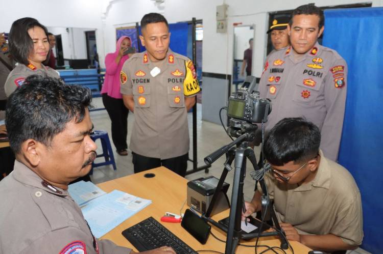 Kapolres Cek Layanan Publik Satpas dan Samsat Pematang Siantar