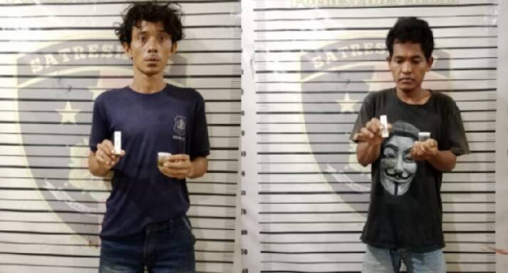 Dua Preman Jalanan Pungli di Depan Tol Bandar Selamat Diringkus