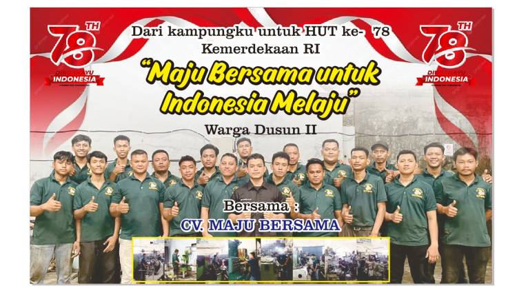 CV Perbengkelan Maju Bersama Gelar Lomba dan Bagi Sembako ke Warga Desa Suka Makmur