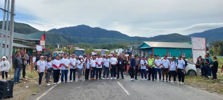 Marathon NARASAON 10 KM di Sibisa Kabupaten Toba Sukses