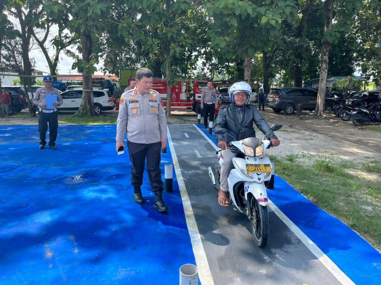Pastikan Peningkatan Pelayanan Ujian SIM, Kapolres Simalungun Inspeksi di SATPAS Sat Lantas