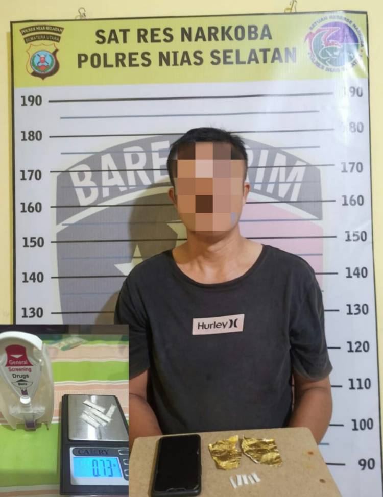 Sat Resnarkoba Polres Nisel Bekuk Pengedar Sabu