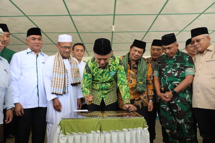 Diusulkan Ponpes Al Ansor Pakai Nama Ibunda Wagub Sumut, Masjid Hj Syarifah Rahmah Manunggang Julu Diresmikan