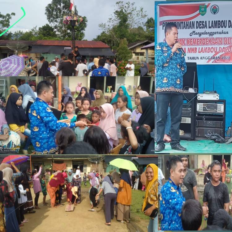 Pj Kades Lambou Darul Ihsan Semarakkan HUT RI dengan Lomba Edukasi dan Kompak Tim