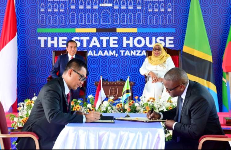 Disaksikan Presiden Jokowi, PLN Teken Kerjasama dengan TANESCO, Kembangkan Ekosistem Ketenagalistrikan di Tanzania