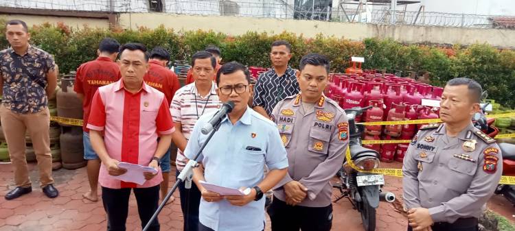 Polda Sumut Gerebek Pangkalan Pengoplosan Gas Bersubdisi di Sunggal