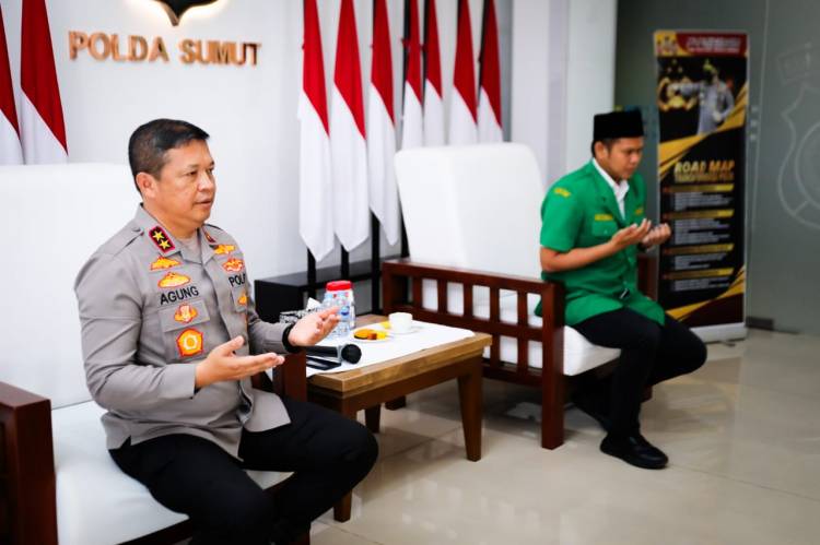 Silaturahim PW Anshor Bersama Kapolda Sumut, Membangun Peradaban Menguatkan Hubungan Sesama Manusia