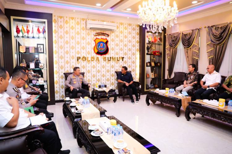 Kapolda Sumut menerima Audiensi Pimpinan & Pejabat Utama PTPN II