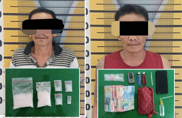 Miliki 55,42 Gram Shabu , Bro dan Galau Digiring Polisi Militer