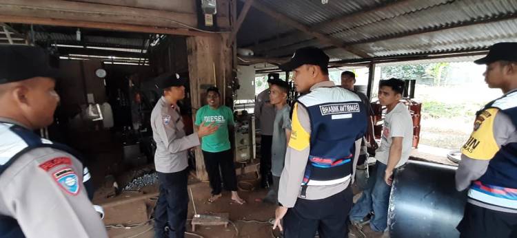 Operasi Bina Kesuma, Sat Binmas Polres Lhokseumawe Berikan Penyuluhan Kepada masyarakat