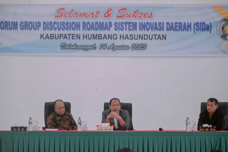 Bupati Humbahas Buka FGD Penyusunan Roadmap SIDa