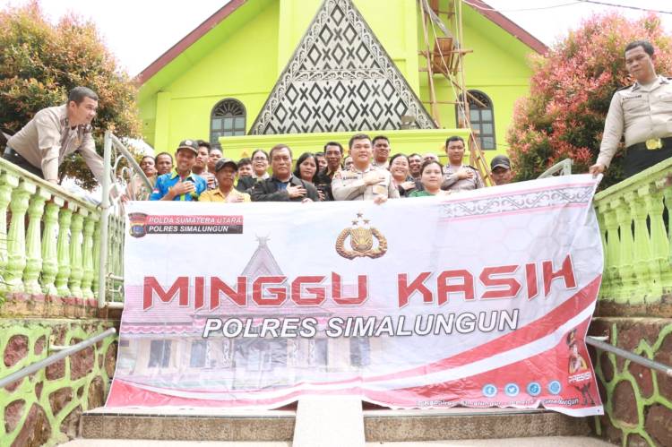 Kapolres Simalungun Menggelar Kegiatan Minggu Kasih Optimalisasi Pelayanan Publik
