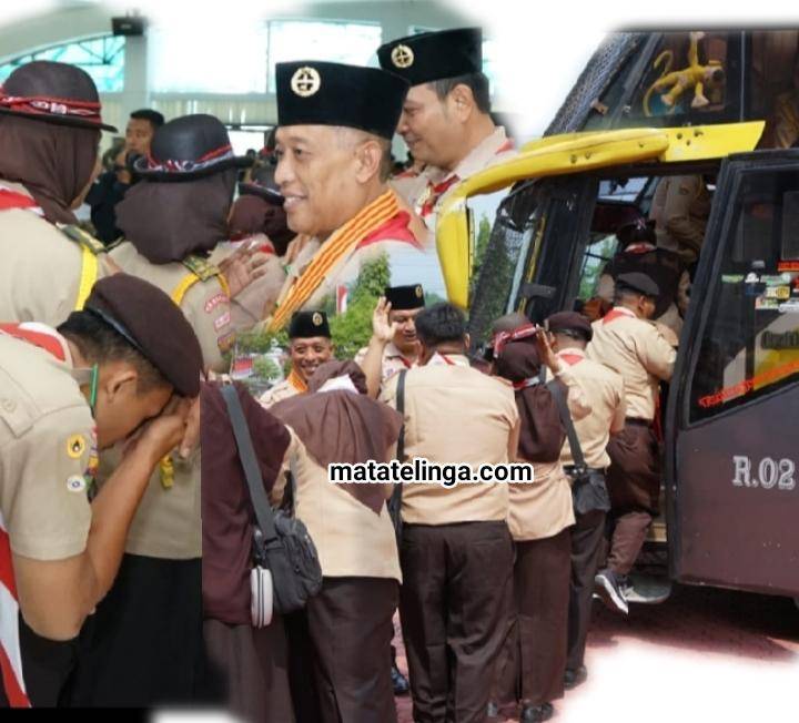 Assisten I Lepas Keberangkatan Kontingen Rainas Ke XII Ke Cibubur