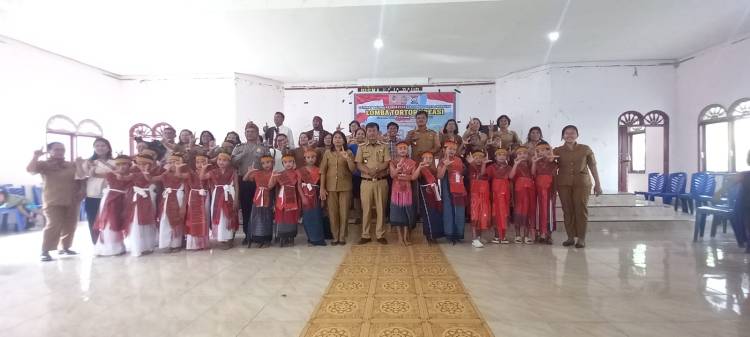 Pelajar SD Persembahkan Tor-tor Kreasi Sambut HUT Ri di Kec.Lumbanjulu