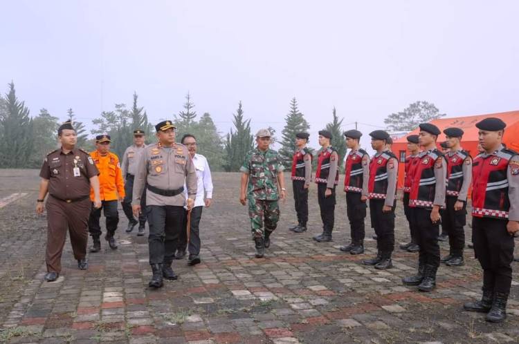 Kapolres Hary Pimpin Apel Gelar Pasukan dan Peralatan Siap Tanggap Bencana