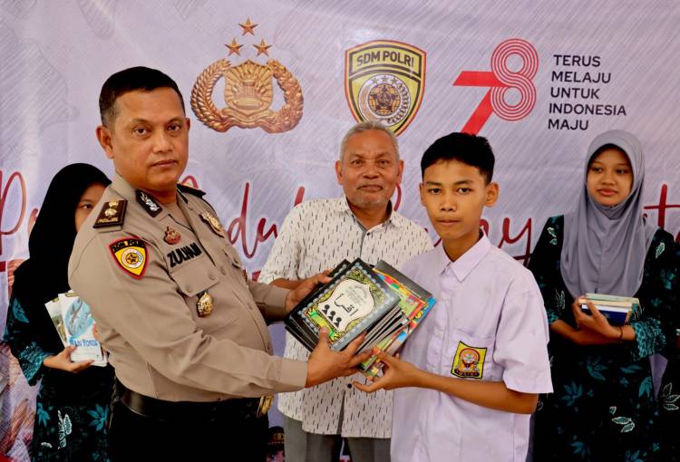 Bakti Sosial Peduli Literasi, Polres Tebingtinggi Bagikan Buku Ke Panti Asuhan