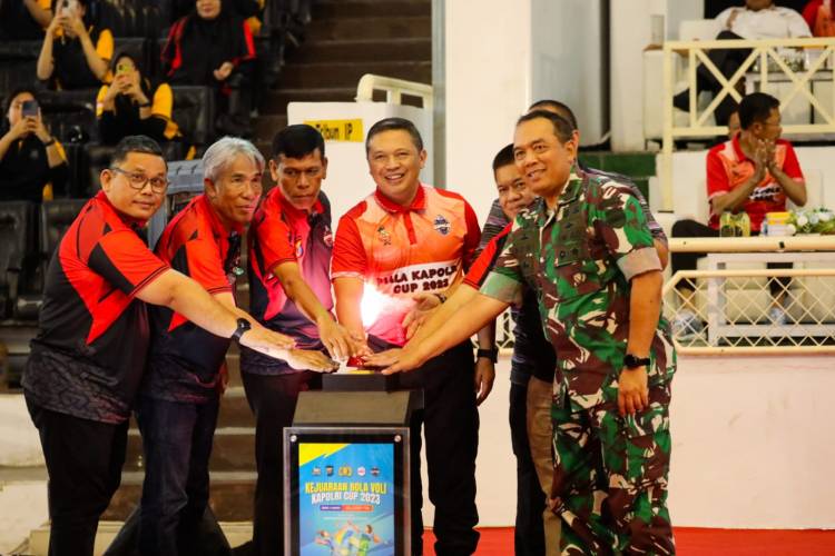 Kapolda Sumut Buka Kejuaraan Voli Kapolri Cup 2023 Zona 1