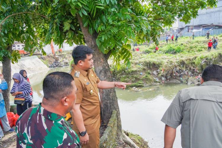 Atasi Banjir, Pemko & Kodim 0201/Medan Bersihkan Sungai Sikambing, Bobby Nasution: Harus Didukung Masyarakat