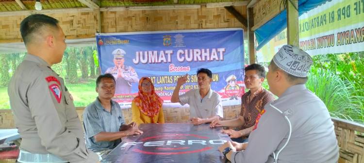 Respon Positif Masyarakat Pada Jumat Curhat Yang Digelar Oleh Kasat Lantas Polres Simalungun