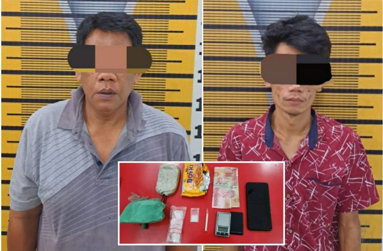 Simpan  Sabu Dan Timbangan Digital, 2 Sekawan Ini Digiring Polisi