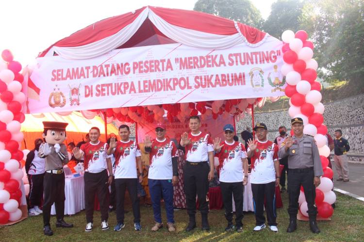 Setukpa Lemdiklat Polri Menggandeng SUJA MMA Sukabumi Menggelar Festival Warna Kemerdekaan RI ke 78
