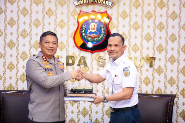 Polda Sumut dan PT KAI Ciptakan Ruang Publik Aman