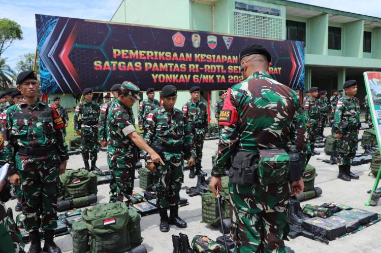 Pangdam I/BB Lakukan Riksiapops Satgas Yonkav 6/NK