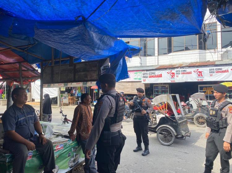 Polisi Tingkatkan Patroli Antisipasi Copet dan Pungli di Pasar Tradisonal Lhokseumawe