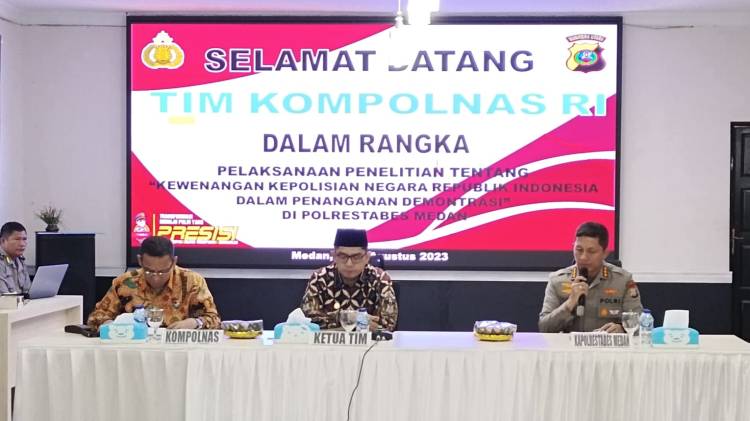 Kompolnas Kunker ke Polrestabes Medan Bahas Penanganan Demonstrasi