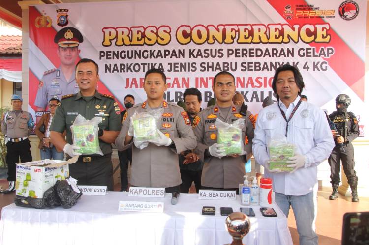 Pangdam I/BB Apresiasi Kodim 0303/Bengkalis Gagalkan Pengiriman Sabu-sabu 4 Kg