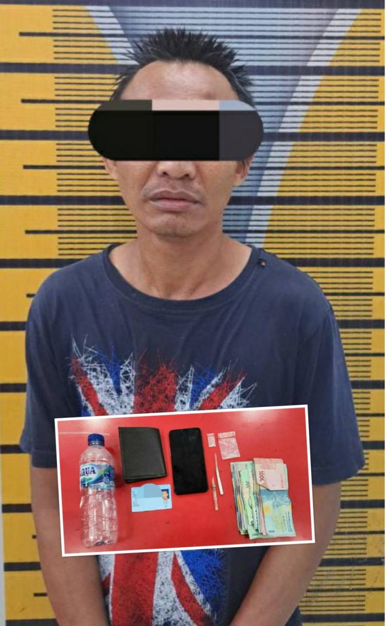 Simpan 0,56 Gram Sabu Di Rumah Kosong, Kiding Di Giring Ke Penjara