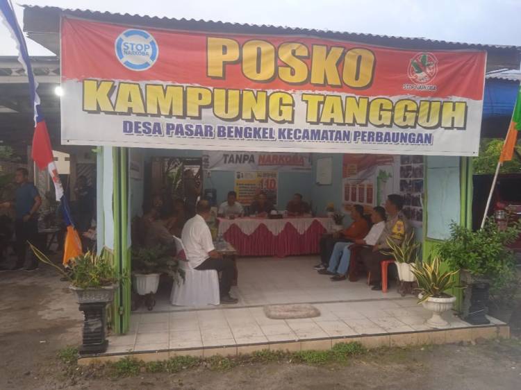 Wadir Reserse Narkoba Polda Sumut, Pimpin Tim Supervisi Tinjau Kampung Tangguh di Pasar Bengkel