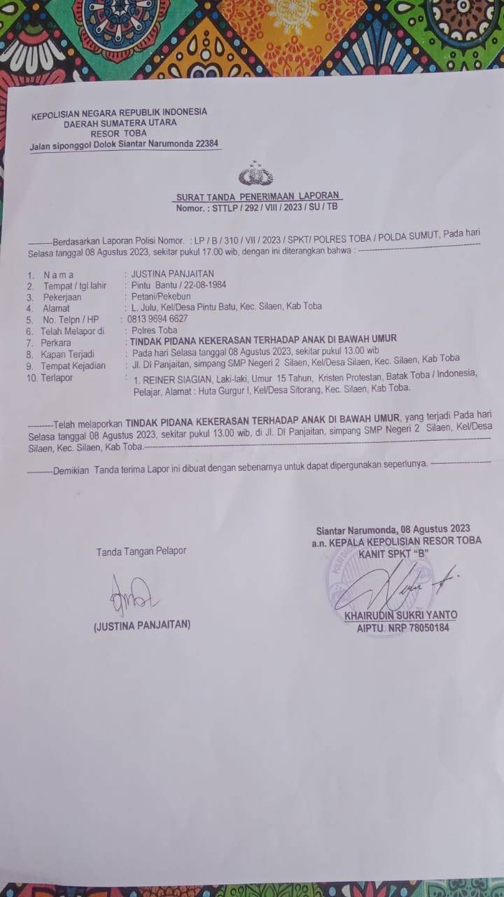 Korban Penikaman Anak Belum Jelas Statusnya