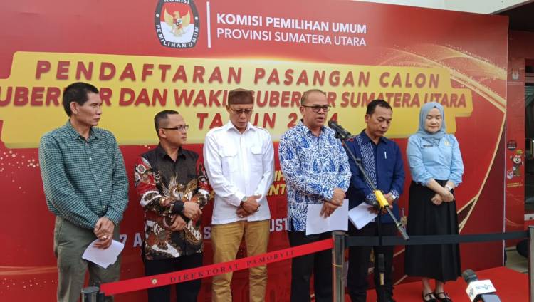 Ketua KPU Sumut Paparkan Penerimaan Pasangan Calon Gubernur dan Wakil Tahun 2024