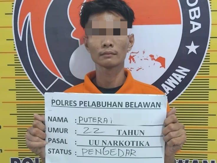 Sat Narkoba Polres Pelabuhan Belawan Tangkap Pengedar di Jalan Platina Raya, 81 Gram Shabu Disita