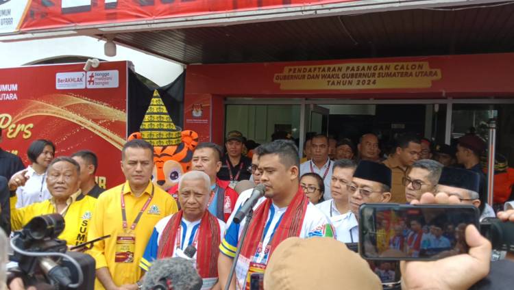 Bobby-Surya Resmi Daftarkan Diri Sebagai Cagub/Cawagub Ke KPU Sumut