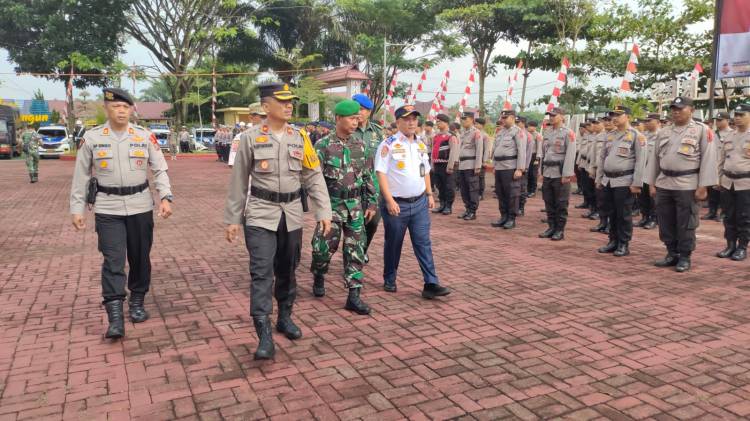 Polres Simalungun Gelar Apel Pasukan Ops "Mantap Praja Toba - 2024" untuk Pengamanan Pilkada 2024