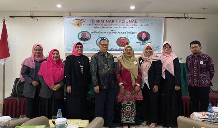 Wujudkan Generasi Peduli Serangga, Tema Dalam Pelantikan Pengurus Perhimpunan Entomologi Indonesia Cabang SUMUT 2024-2029