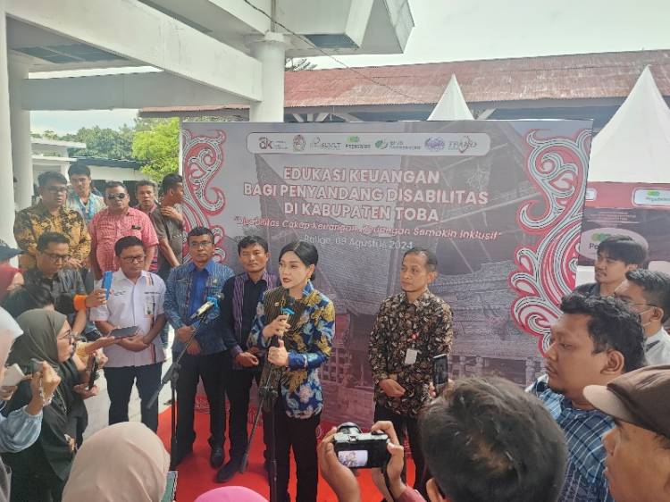 OJK Edukasi Disabilitas Tentang Keuangan, Bupati Toba : Semoga Berdampak Bagi Percepatan Akses Keuangan