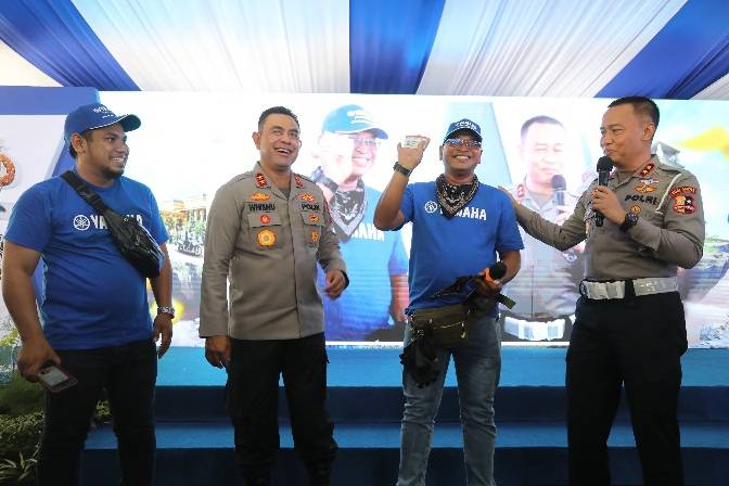 Kapolda Sumut Hadiri Gebyar Keselamatan Korlantas Polri: Wujudkan Tertib Lalu Lintas PON 2024