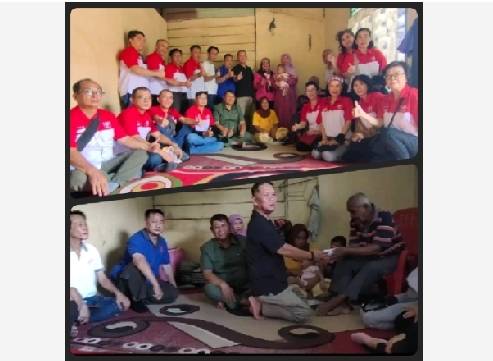 Acan dan Tokoh Etnis Tionghoa Labuhanbatu Santuni Bocah Penderita Stunting