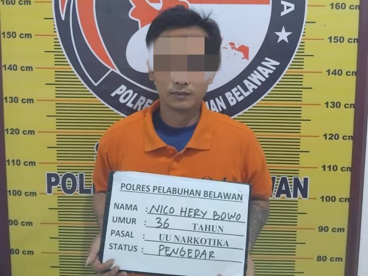 Polres Pelabuhan Belawan Tangkap Pengedar Narkoba di Pasar 6 Desa Helvetia
